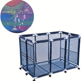 Mesh Pool Storage Organizer Cart with Wheels Pool & Spa Accessories - Tophatter Daily Deals