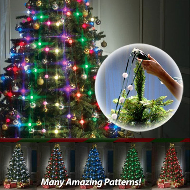64 Light Dazzler Shower Tree Light Show Of Christmas Tree 0 - Tophatter Daily Deals