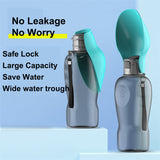 800ml Dogs Water Bottle Portable High Capacity Leakproof Pet Foldable Drinking Bowl Golden Retriever Outdoor Walking Supplies Pet Products 0 - Tophatter Daily Deals