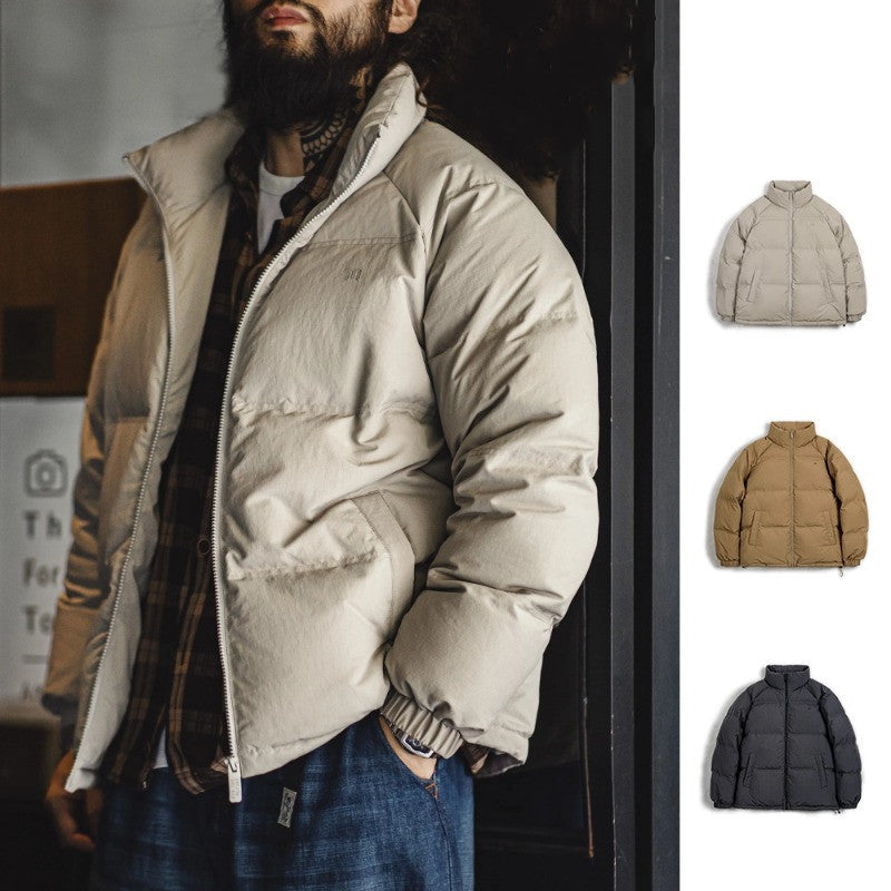 Insulating Men's Down Jacket - Boxy Puffer, Nylon, For City 3D Changing Face Moving Picture Frame - Tophatter Daily Deals