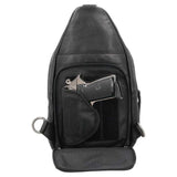 Taylor Leather Conceal Carry Sling Backpack Purse Handgun Purses - Tophatter Daily Deals