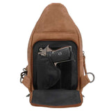 Taylor Leather Conceal Carry Sling Backpack Purse Handgun Purses - Tophatter Daily Deals