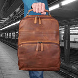 Quinn RFID Leather Concealed Carry Backpack Handgun Purses - Tophatter Daily Deals