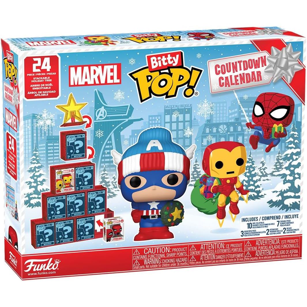 Funko Bitty Pop Marvel Comics Christmas Advent Calendar, Kids Advent Calendar Advent Calendar - Tophatter Daily Deals