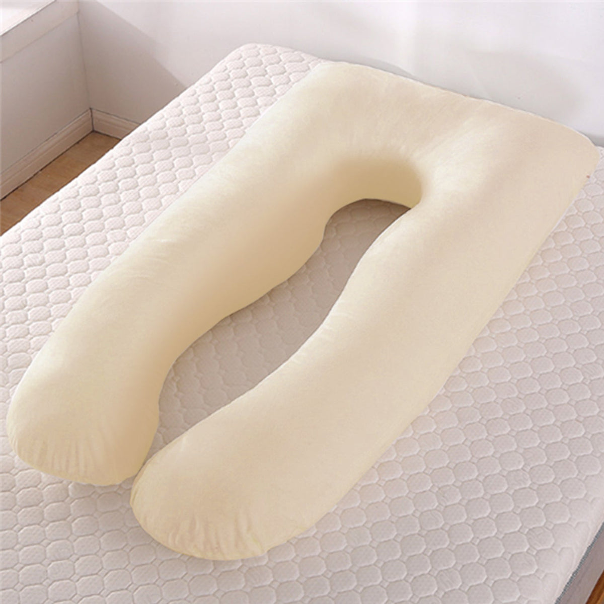 U-Shaped Maternity Pillow – Cooling Pregnancy Support Pillow Bedding - Tophatter Daily Deals