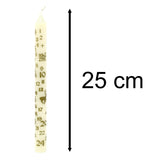 Traditional Christmas Advent Calendar Dinner Candle - Cream Advent Candle Advent Candle - Tophatter Daily Deals
