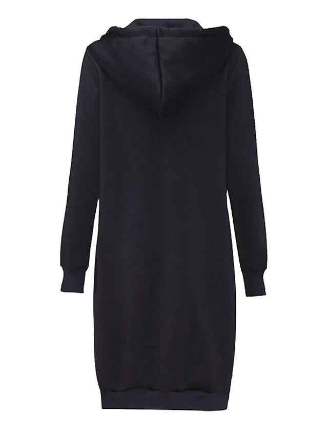 Warm Cozy Women’s Zip-Up Hoodie - Longline, For Cold Days - Tophatter Daily Deals