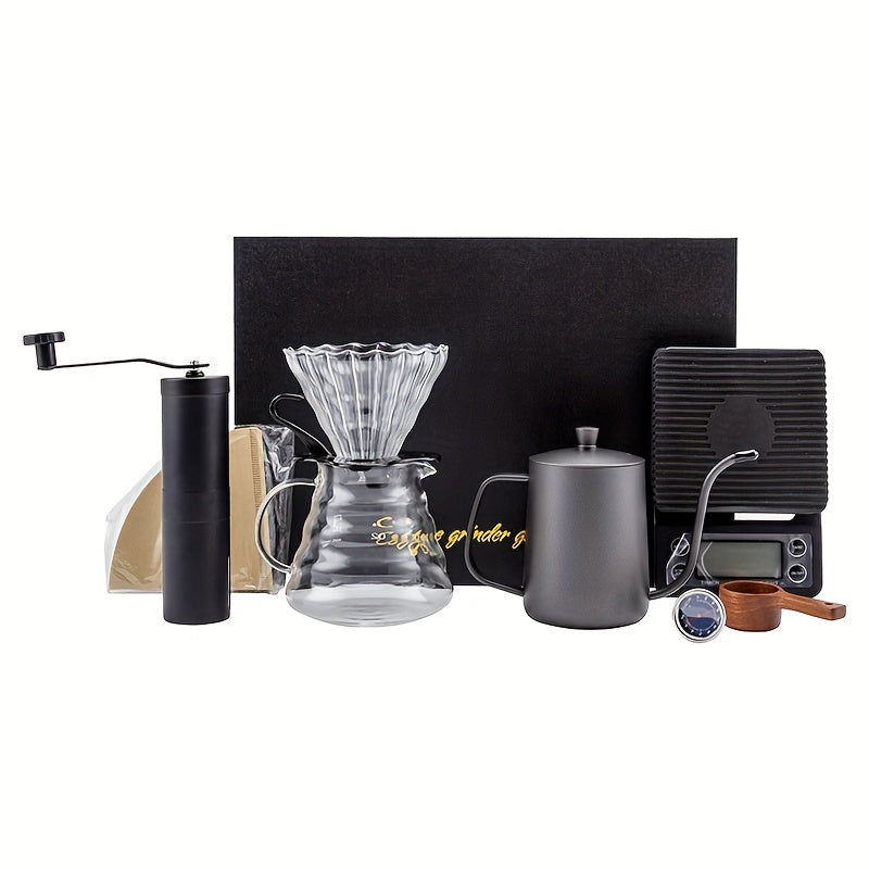 Coffee Kit Manual Gift Set (8pcs) Appliances > Kitchen Appliances > Coffee Machines & Accessories - Tophatter Daily Deals
