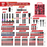 99pcs Impact Screwdriver Set with Hex Heads Tools > Other Tools > Drill & Screwdriver Accessories - Tophatter Daily Deals