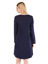 Round Neck Night Dress with Pocket Sleep Dresses - Tophatter Daily Deals