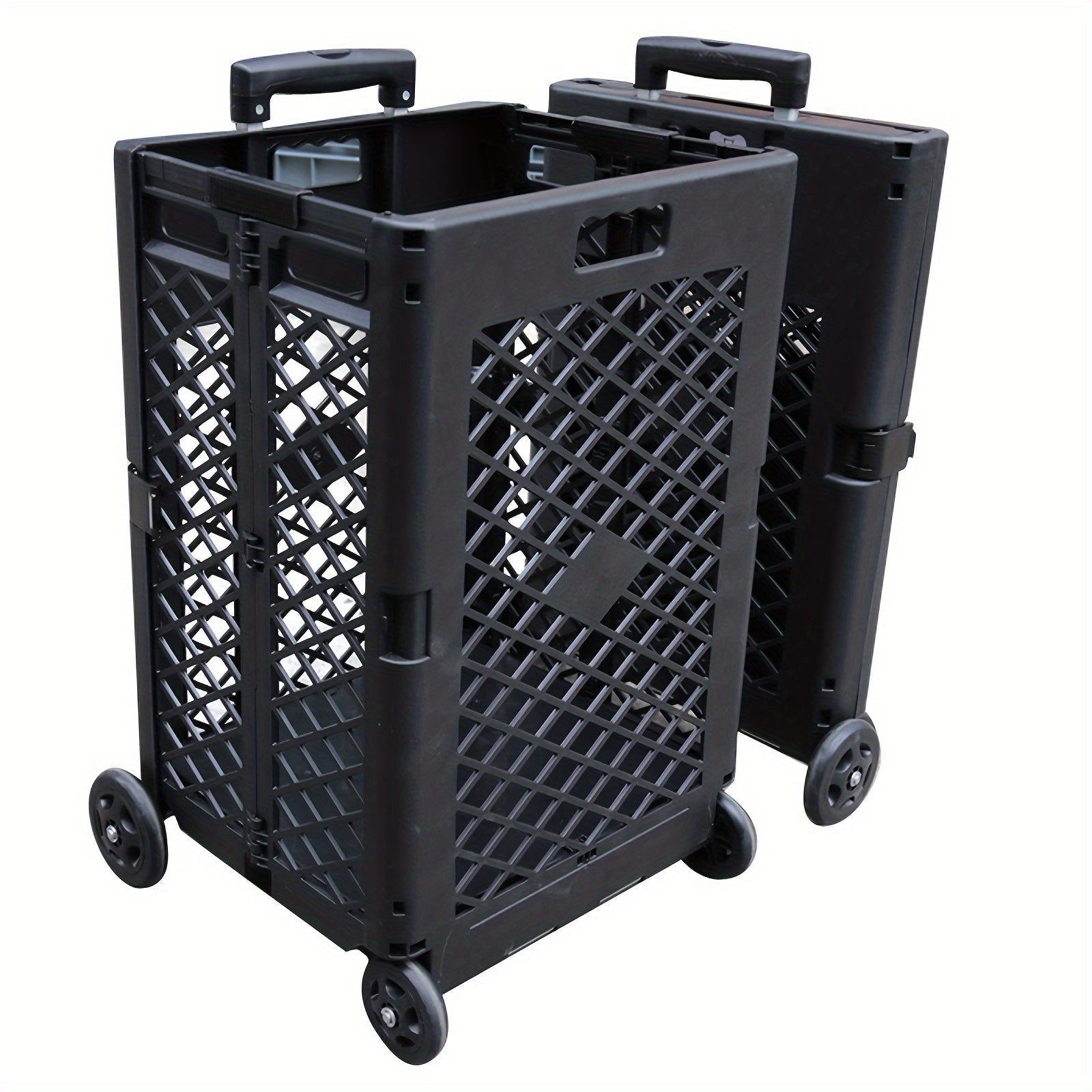 Foldable Storage Cart with Wheels Kitchen & Dining Trolleys - Tophatter Daily Deals