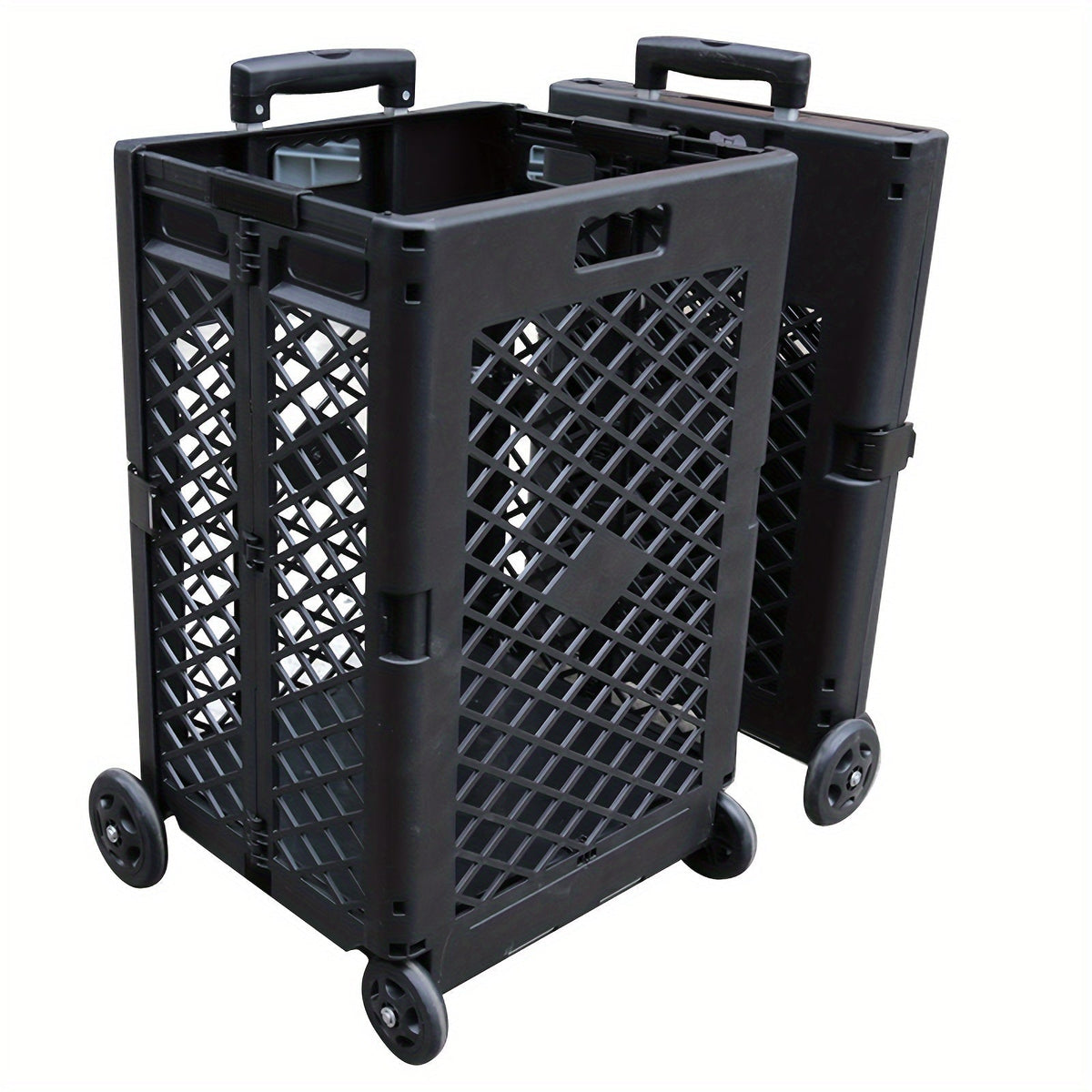 Foldable Storage Cart with Wheels Kitchen & Dining Trolleys - Tophatter Daily Deals