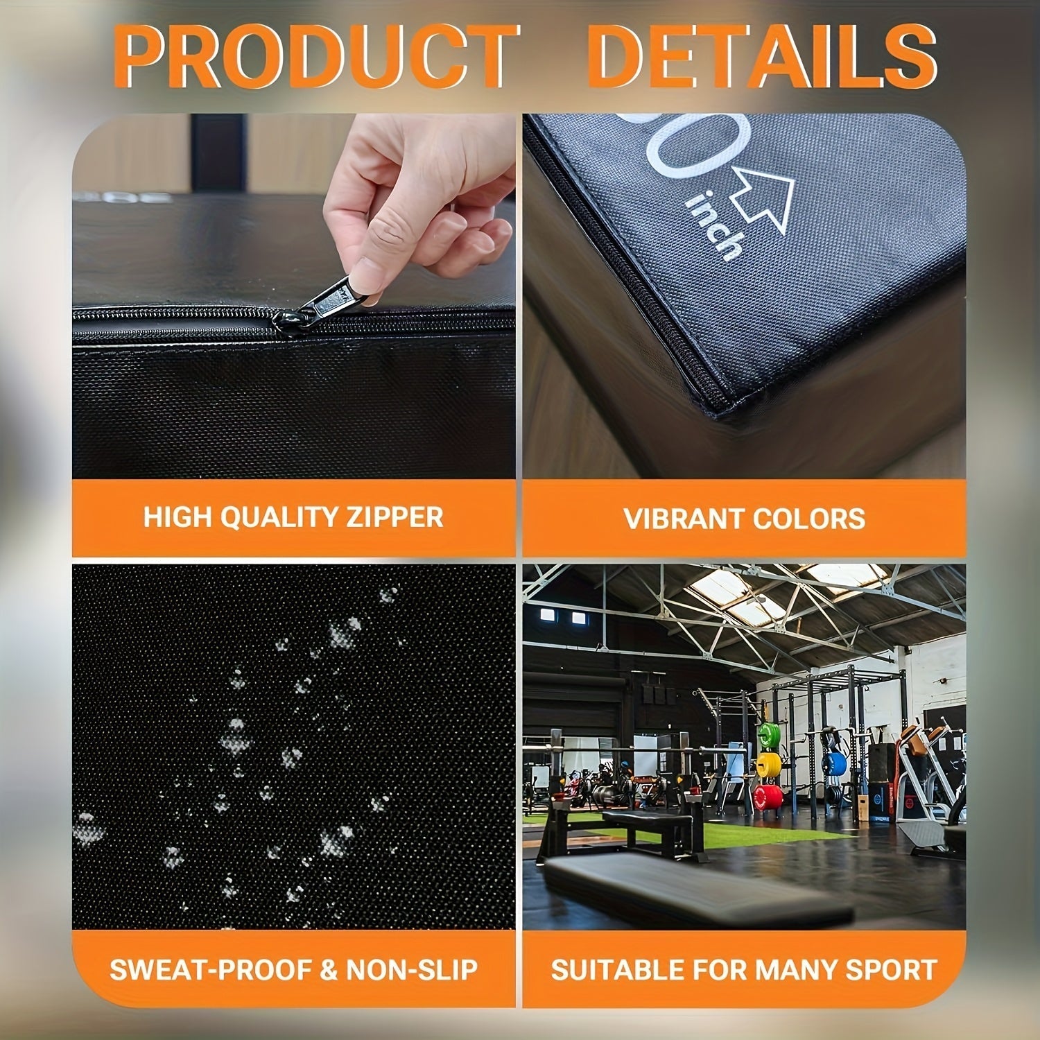 3-in-1 PVC Fitness Jump Box Training Platform Fitness, Health and Wellbeing > Gym Equipment - Tophatter Daily Deals