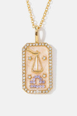 Rhinestone Constellation Pendant Copper Necklace Necklaces - Tophatter Daily Deals