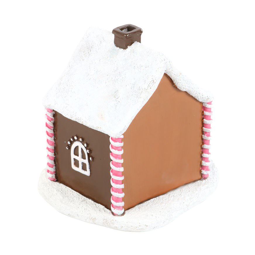 Pink Gingerbread House Incense Burner | Christmas Ornament with Cinnamon Cones Oil Burner - Tophatter Daily Deals