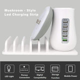 2 In 1 Multifunction Mushroom Lamp LED Lamp Holder USB Charger Home Office Supplies 0 - Tophatter Daily Deals