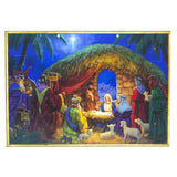 Nativity Christmas Advent Calendar | Religious Calendar with Manger Scene - A3 Advent Calendar - Tophatter Daily Deals