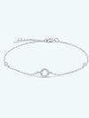 L To P Zircon 925 Sterling Silver Bracelet O-Silver One Size Bracelets - Tophatter Daily Deals