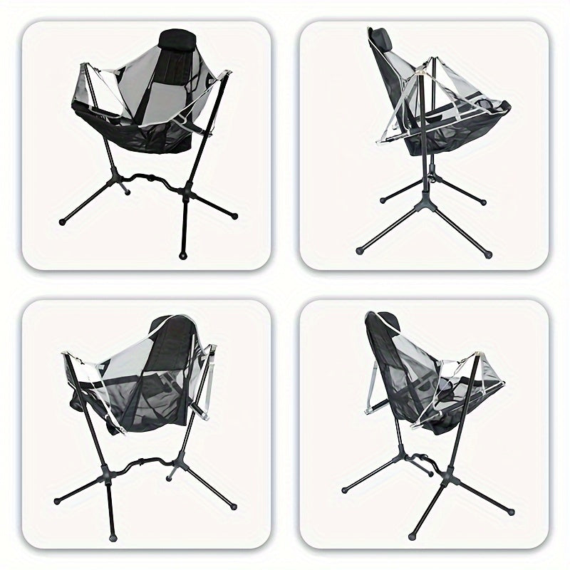 Folding Outdoor Chair with Footrest Folding Chairs & Stools - Tophatter Daily Deals