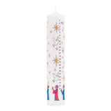 Traditional Countdown To Christmas Advent Dinner Pillar Candle ~ Wise Men Design (Large Size) Advent Candle - Tophatter Daily Deals