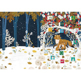 Paw Prints in the Snow Christmas Advent Calendar Greetings Card, Fox Advent Card Advent Calendar - Tophatter Daily Deals