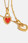 Stainless Steel Heart Pendant Necklace Necklaces - Tophatter Daily Deals