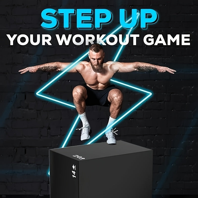 3-in-1 PVC Fitness Jump Box Training Platform Fitness, Health and Wellbeing > Gym Equipment - Tophatter Daily Deals