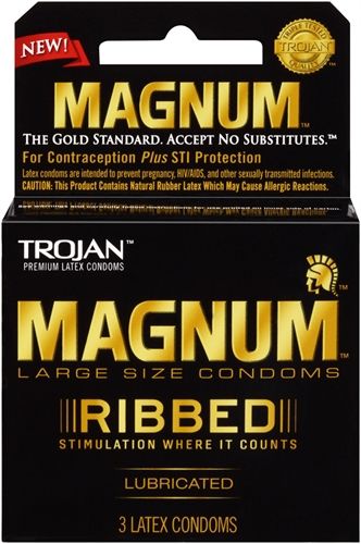 Trojan Magnum Ribbed - 3 Pack > Essentials > Condoms - Tophatter Daily Deals