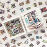 200 Pc Box Set Washi Paper Stickers Stationery Diary Decoration Street hut 0 - Tophatter Daily Deals