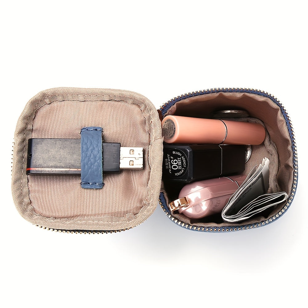 Mini Leather Bucket Coin Purse with Wrist Strap Handbags & Wallets - Tophatter Daily Deals