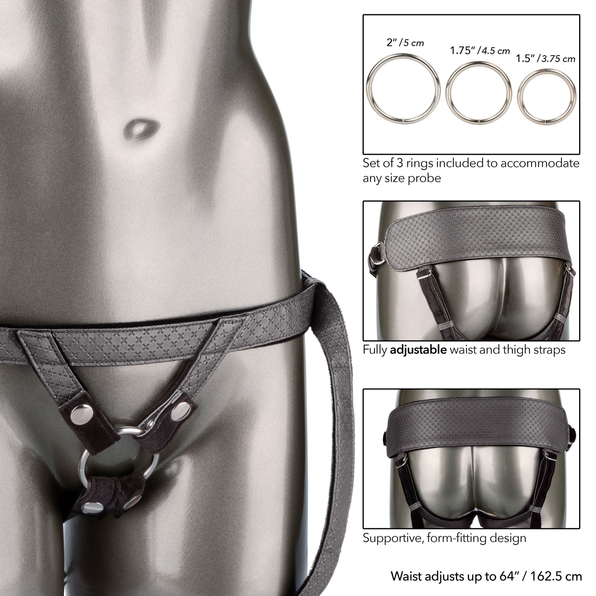 Her Royal Harness Regal Princess Crotchless Harness Pewter > Dildos > Strap On Harnesses - Tophatter Daily Deals