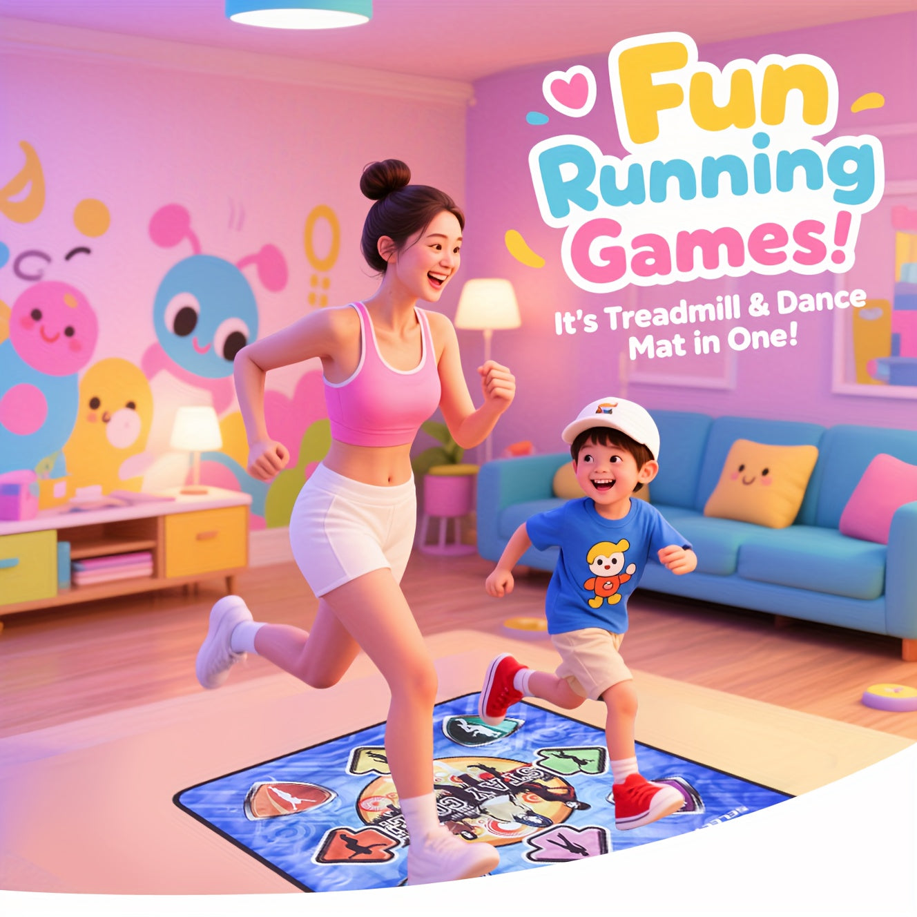 Interactive Dance Mat USB Game Pad 200 Songs Toys - Tophatter Daily Deals