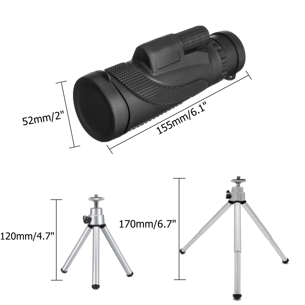 40x60 Monocular High-power High-definition Night Vision Mobile Phone Photo Outdoor 0 - Tophatter Daily Deals