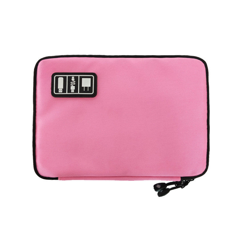 Cable Organizer Bag - Travel Tech Accessories Storage Case Pink Cable Management & Organizers - Tophatter Daily Deals