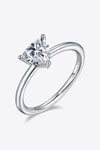 1 Carat Moissanite 925 Sterling Silver Solitaire Ring Triangle Rings - Tophatter Daily Deals