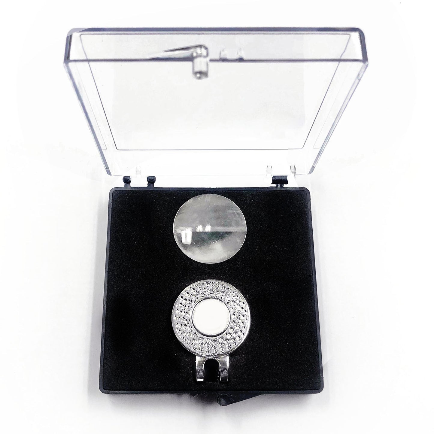 Acrylic Transparent Mark Coin Fork Cap Clip Set Gift Box Transparent 42x34x34cm 0 - Tophatter Daily Deals
