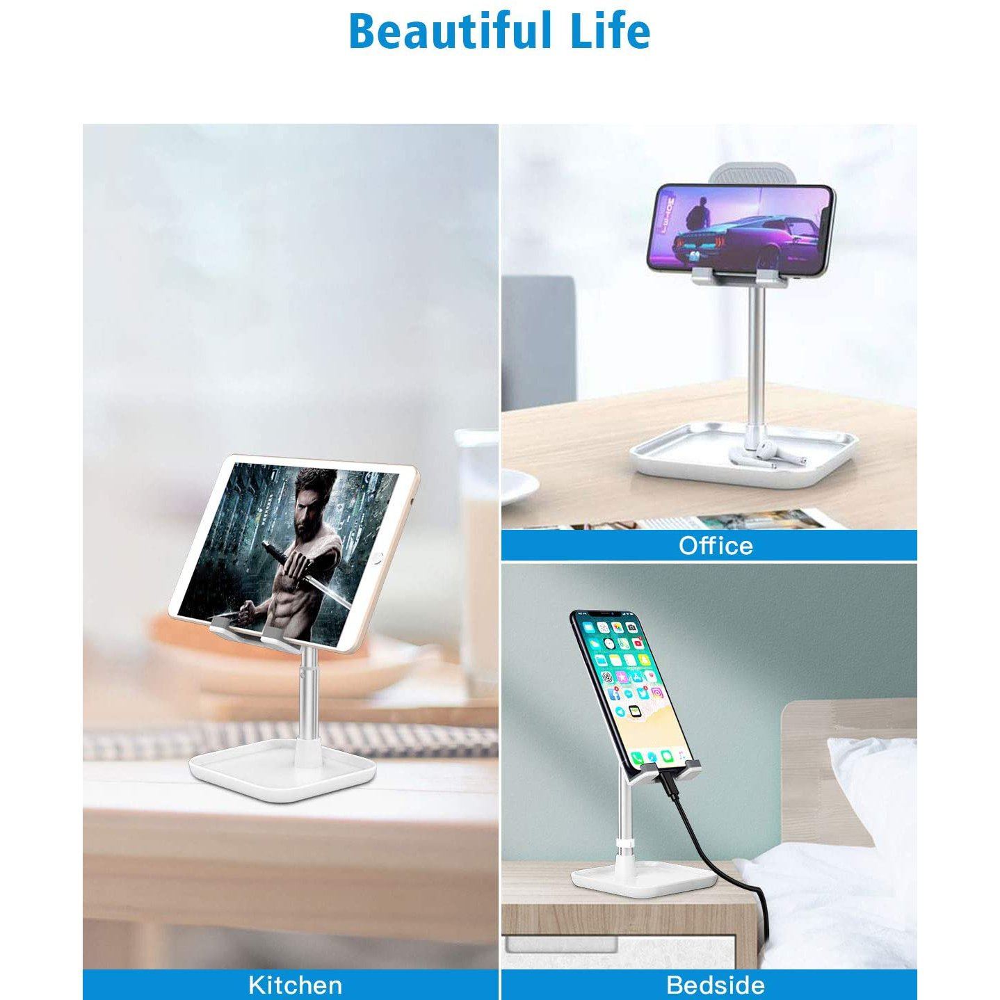 Cell Phone Stand with Anti-Slip Base Phone Holder - Tophatter Daily Deals