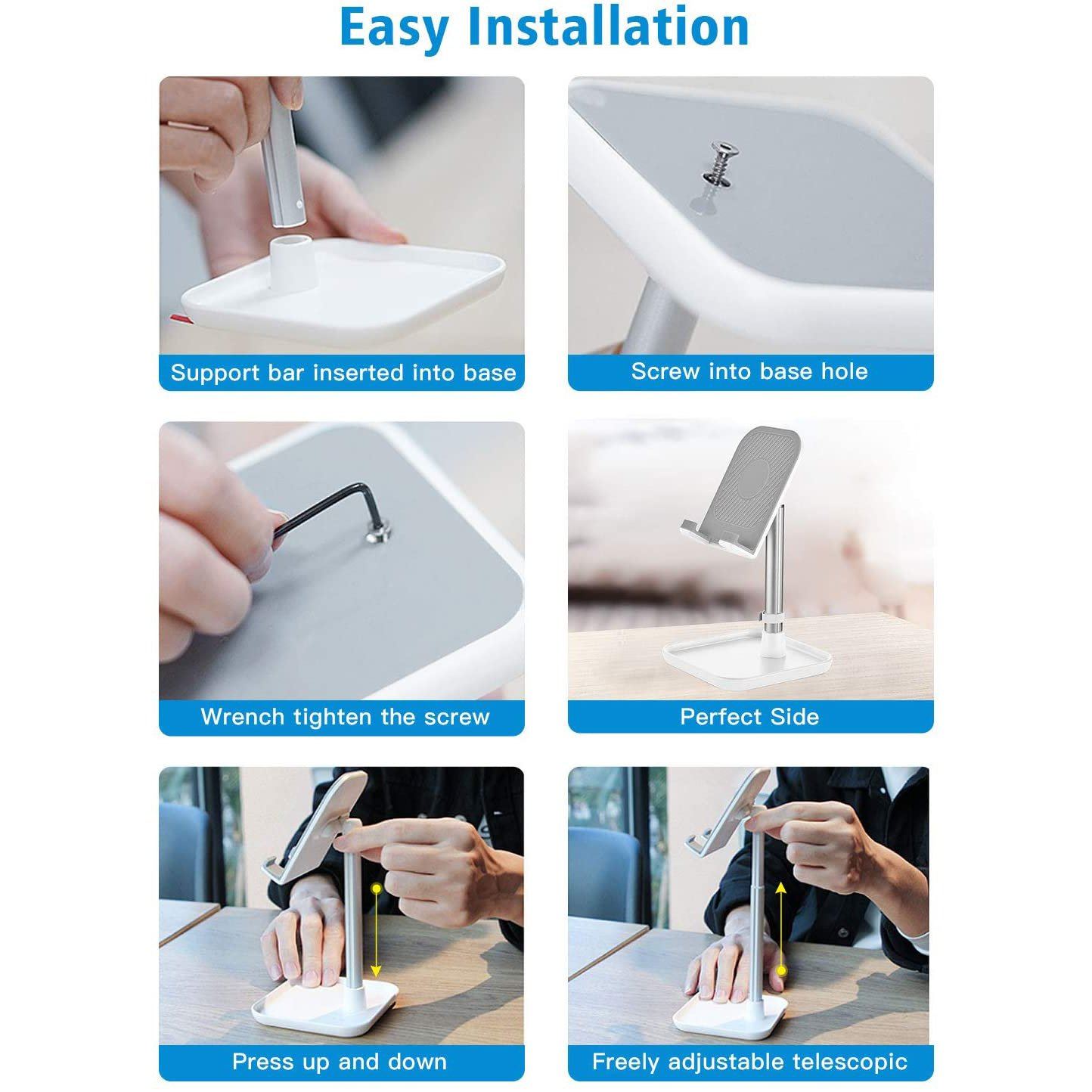 Cell Phone Stand with Anti-Slip Base Phone Holder - Tophatter Daily Deals