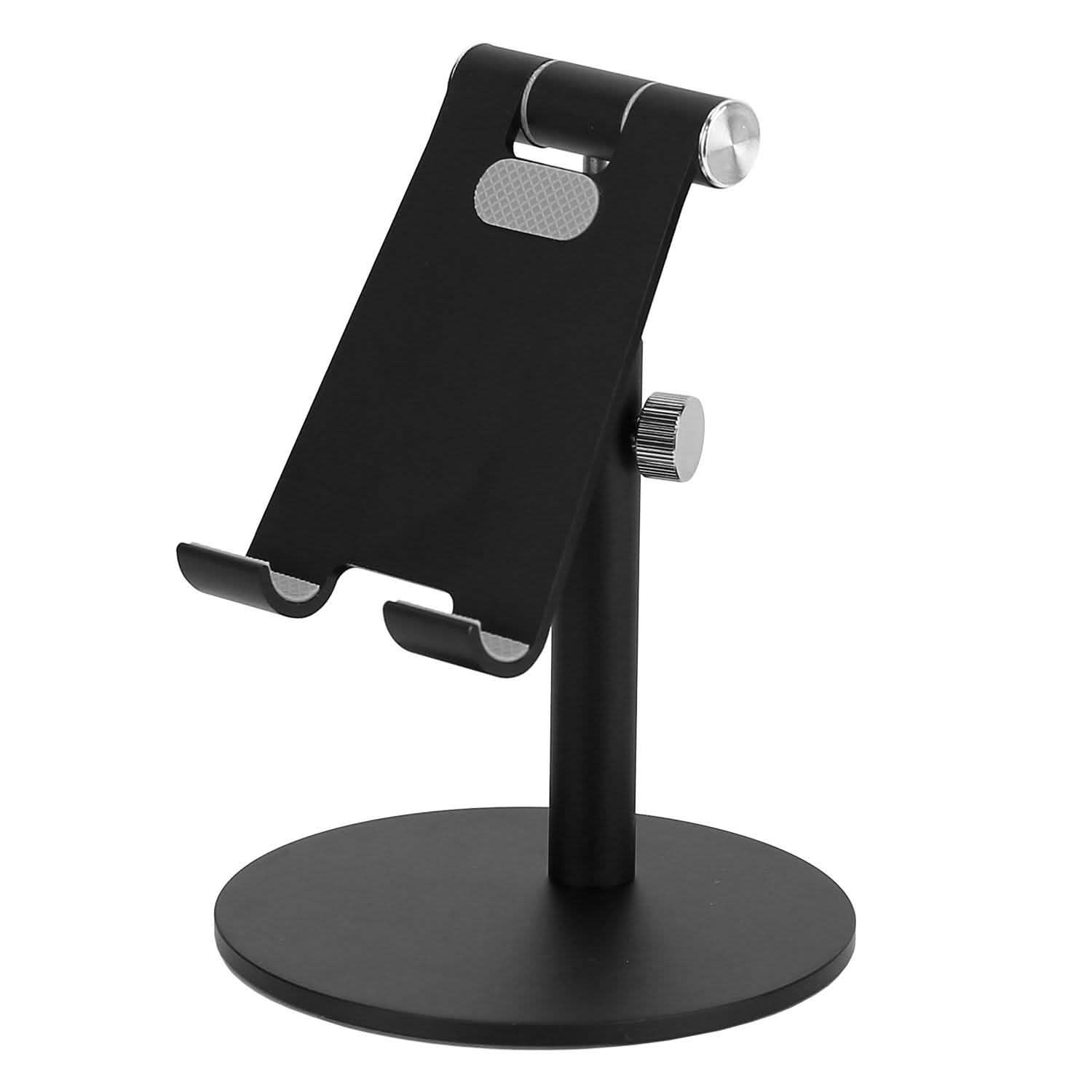 Cellphone Stand Universal No-Slip Aluminum Alloy Thick Case Friendly Black Mobile Accessories - Tophatter Daily Deals