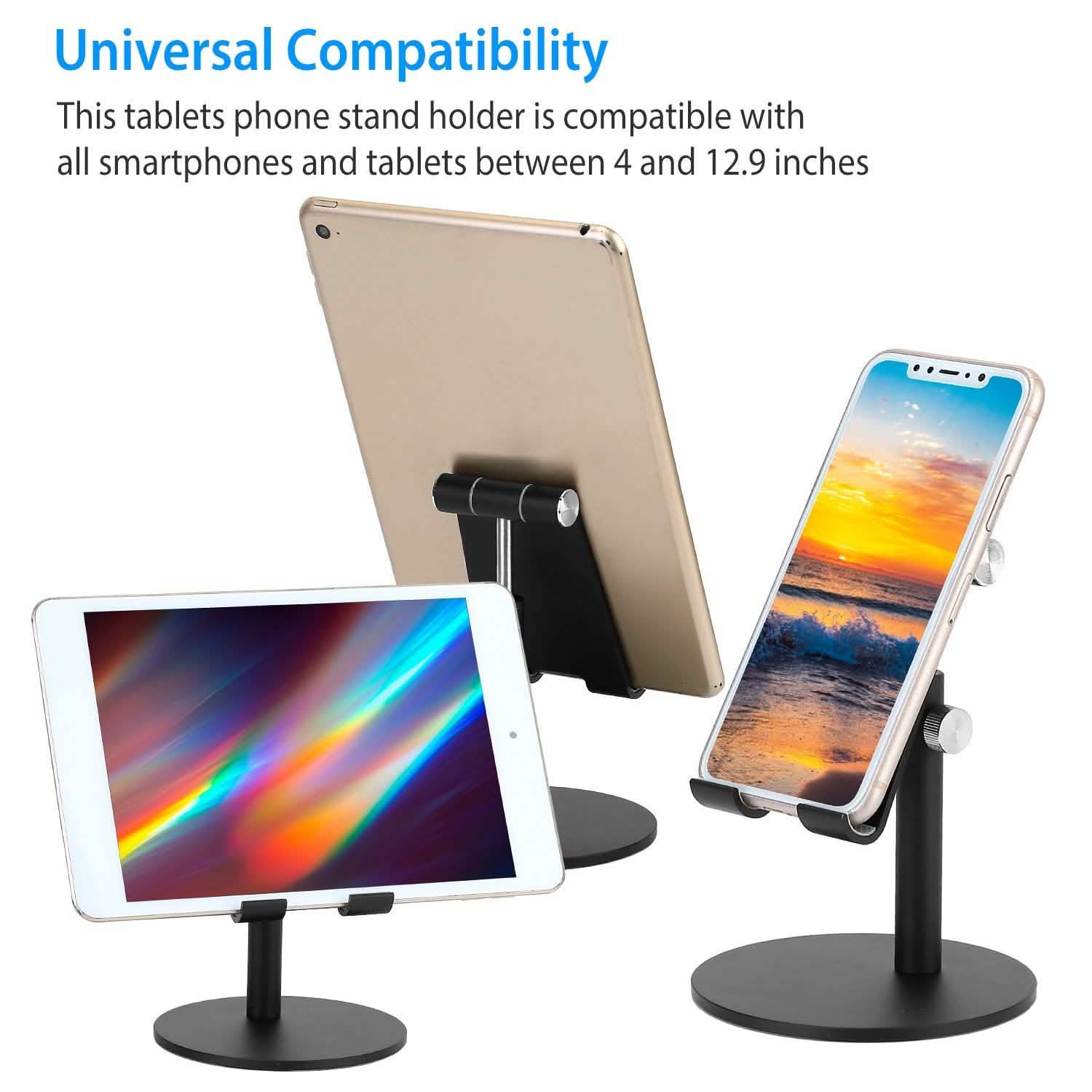 Cellphone Stand Universal No-Slip Aluminum Alloy Thick Case Friendly Mobile Accessories - Tophatter Daily Deals
