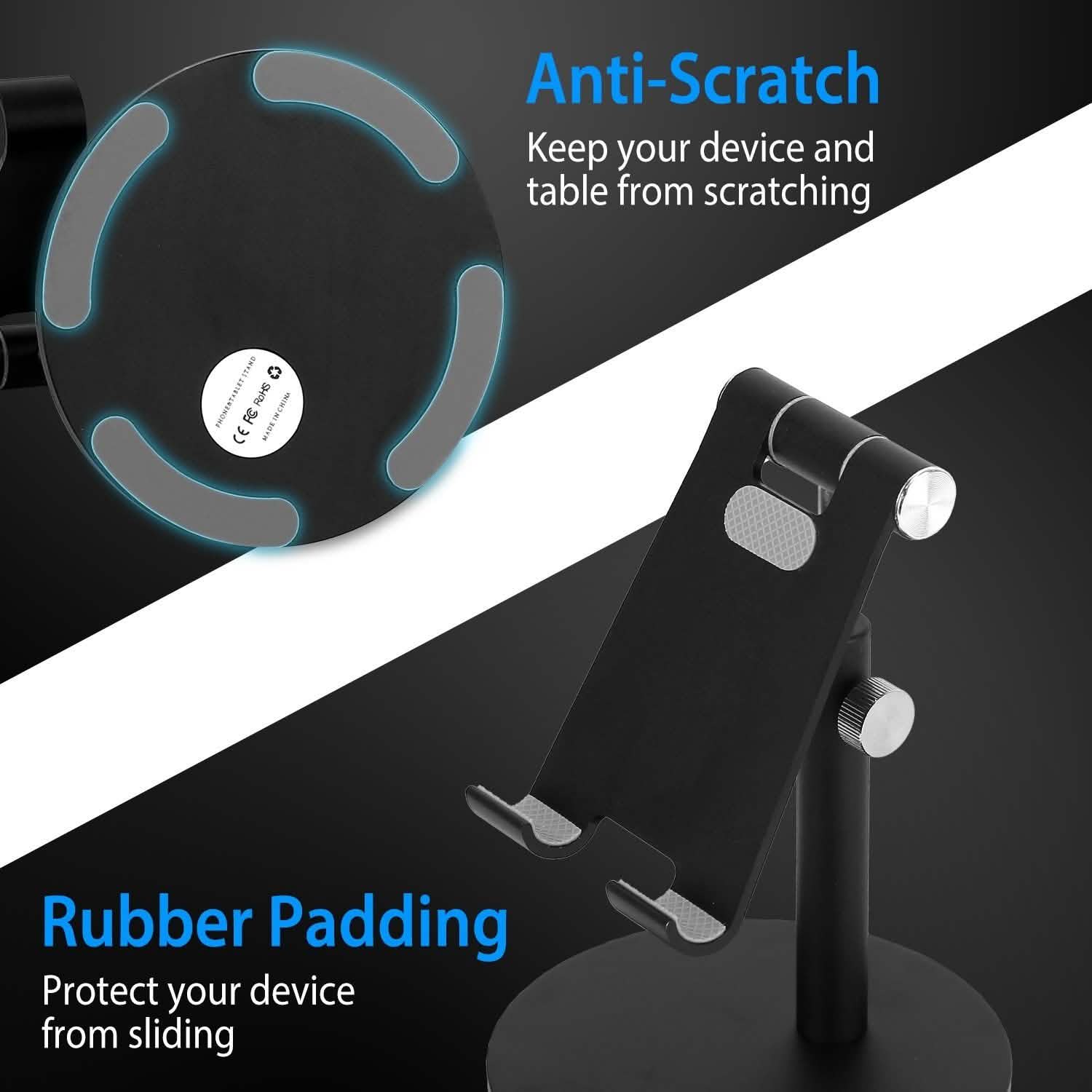 Cellphone Stand Universal No-Slip Aluminum Alloy Thick Case Friendly Mobile Accessories - Tophatter Daily Deals