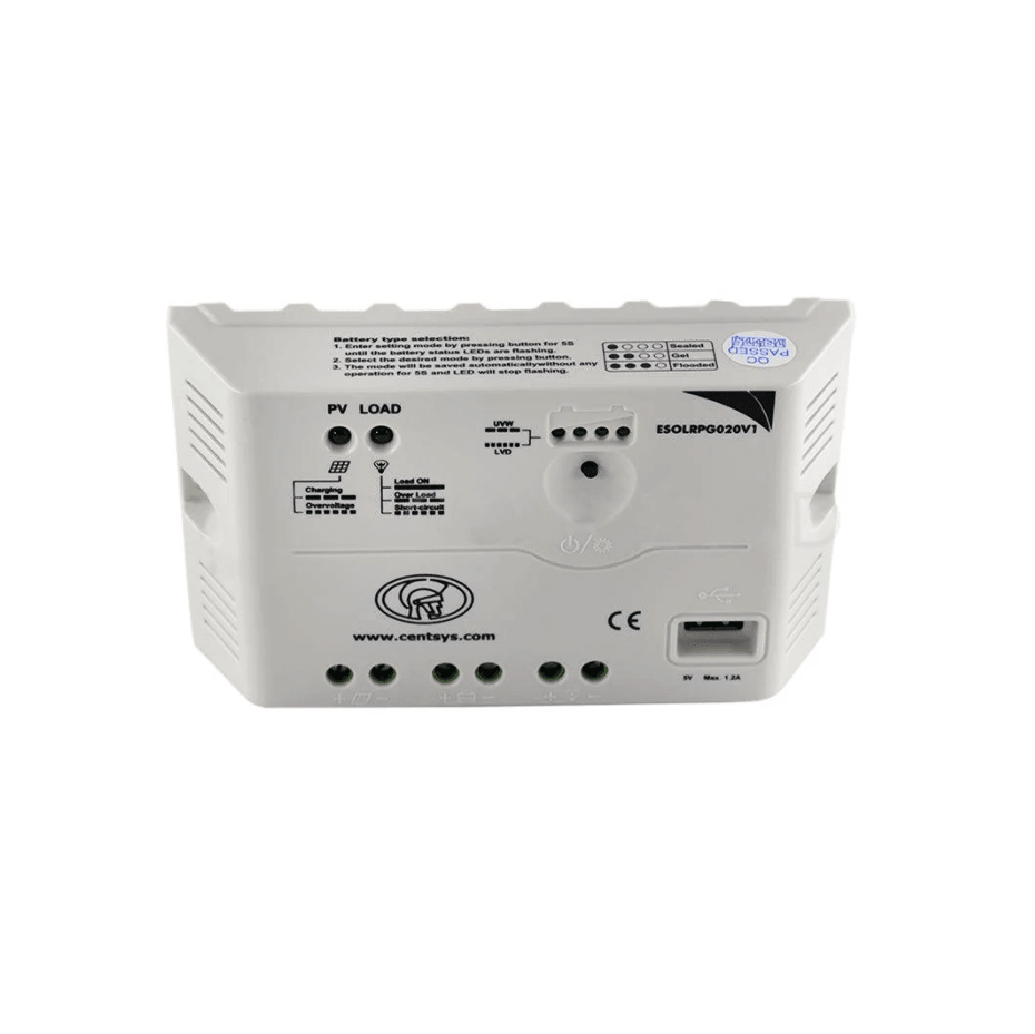 CENTURION 12V/24V 20A SOLAR REGULATOR - Tophatter's Army Deals AUTOMATION - Tophatter Daily Deals