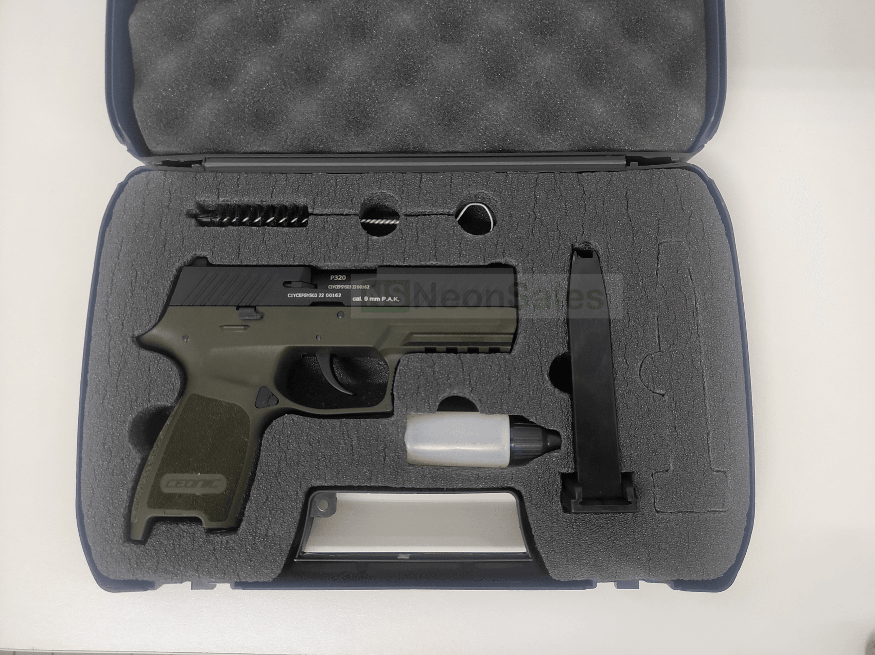 CEONIC P320 BLANK GUN - OLIVE DRAB - Tophatter's Army Deals BLANK GUNS - Tophatter Daily Deals