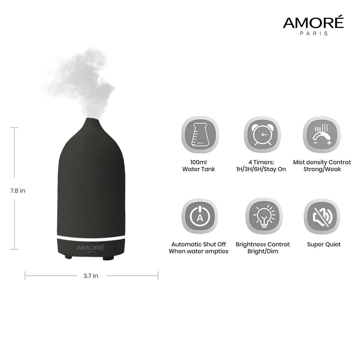 Ceramic Ultrasonic Aromatherapy Essential Oil Diffuser Health & Wellness - Tophatter Daily Deals