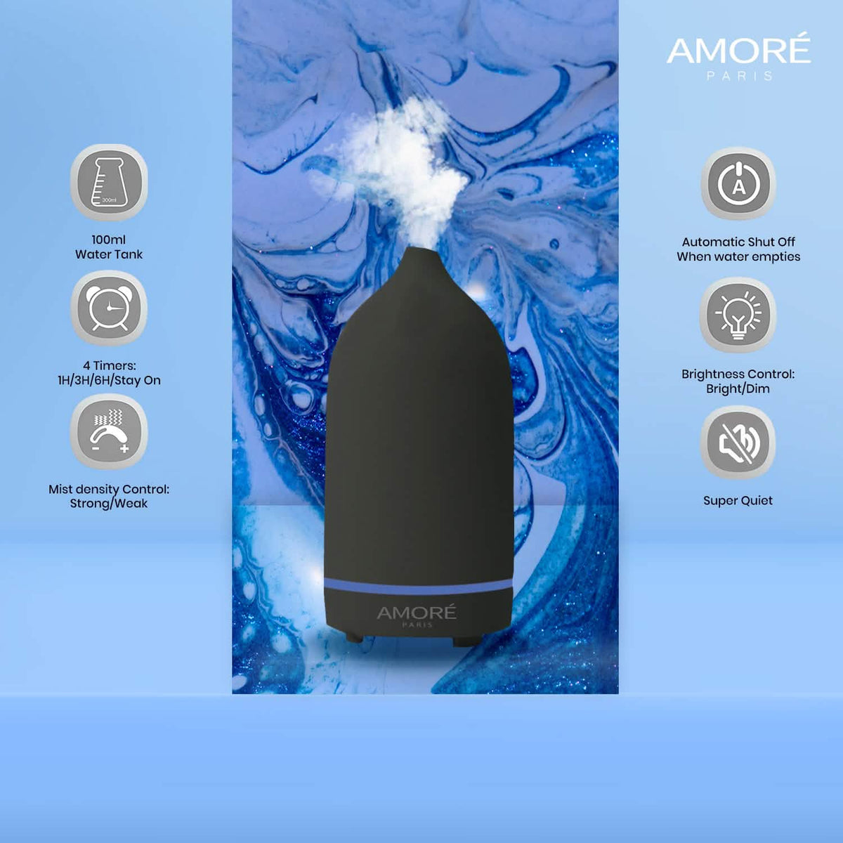 Ceramic Ultrasonic Aromatherapy Essential Oil Diffuser Health & Wellness - Tophatter Daily Deals