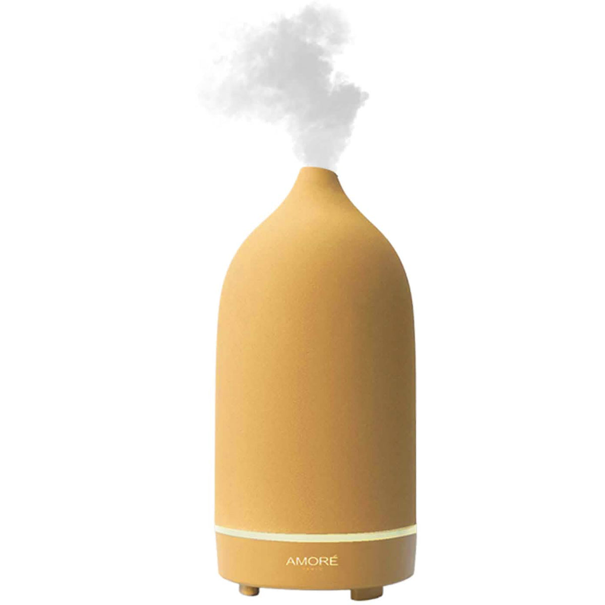 Ceramic Ultrasonic Aromatherapy Essential Oil Diffuser Light Brown Health & Wellness - Tophatter Daily Deals
