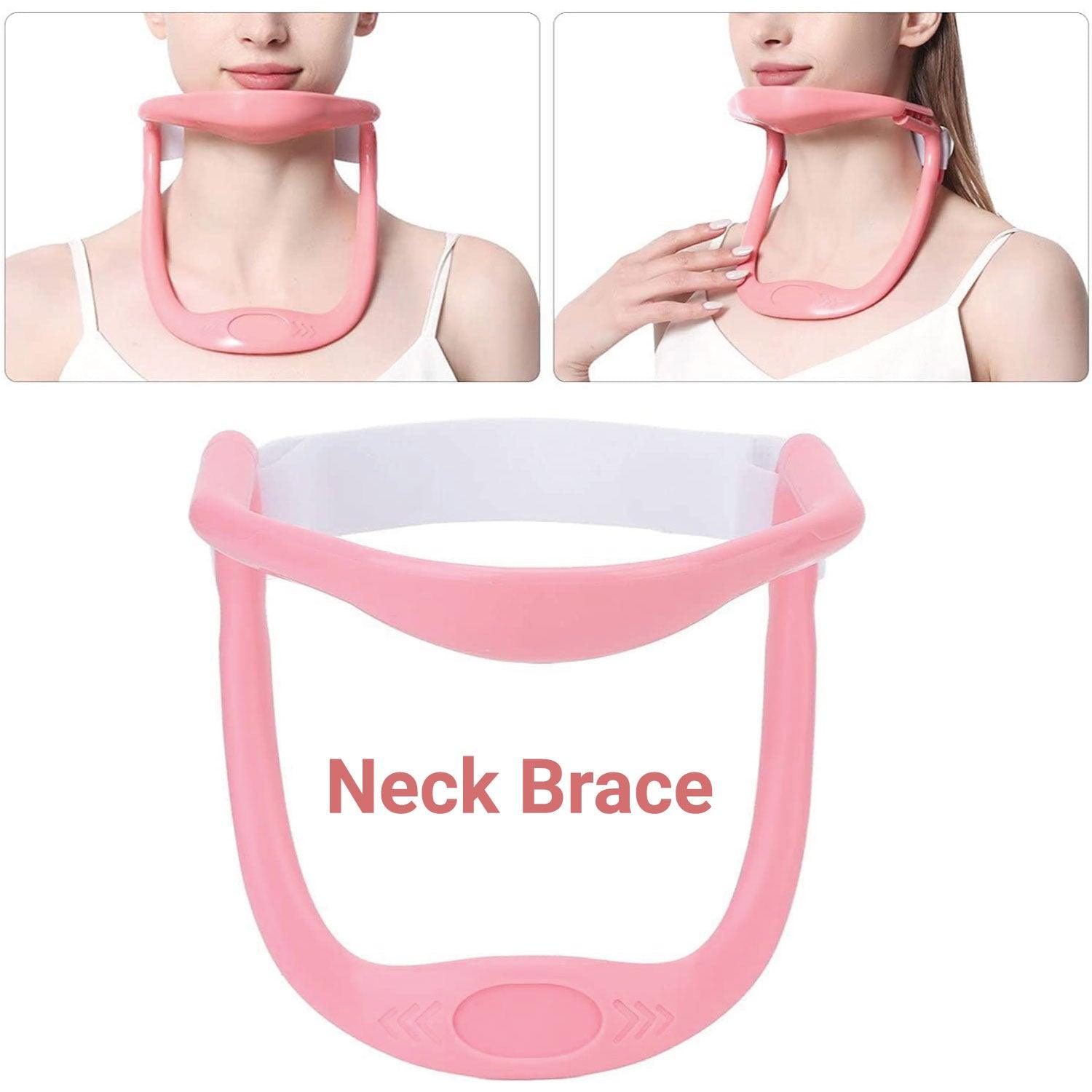 Neck Brace for Posture - Adjustable Neck Stretcher Neck Support for Cervical Pain Relief Neck Traction Device Personal Care - Tophatter Daily Deals