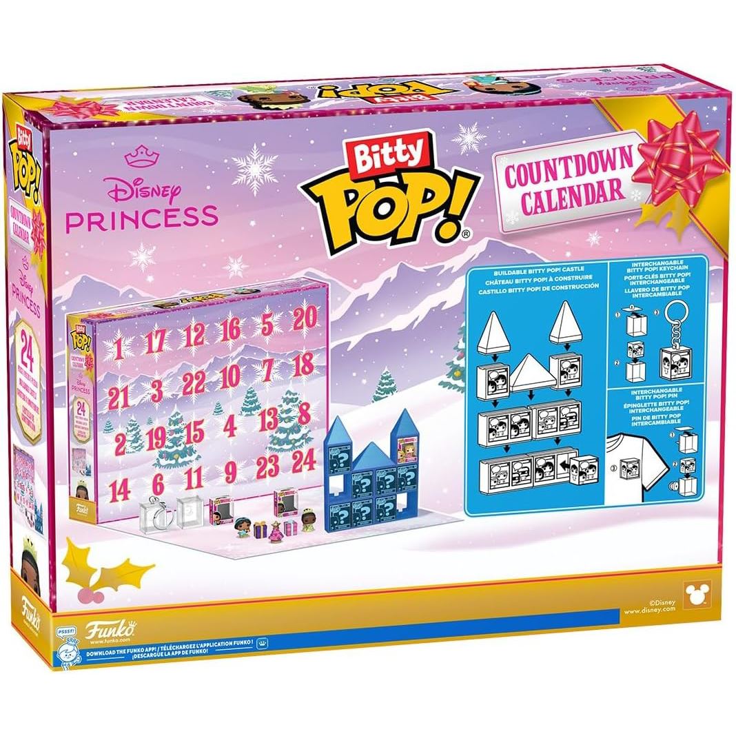 Funko Bitty Pop Disney Princess Christmas Advent Calendar, Kids Advent Calendar Advent Calendar - Tophatter Daily Deals