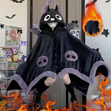 Bat Hooded Wearable Blanket with Detachable Nose Halloween - Tophatter Daily Deals