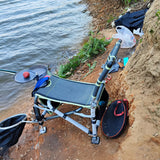 Fishing Chair Adjustable Legs Backrest Foldable Design Outdoor > Fishing - Tophatter Daily Deals